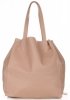 GEANȚĂ DIN PIELE shopper bag Genuine Leather roz de pudră 1158